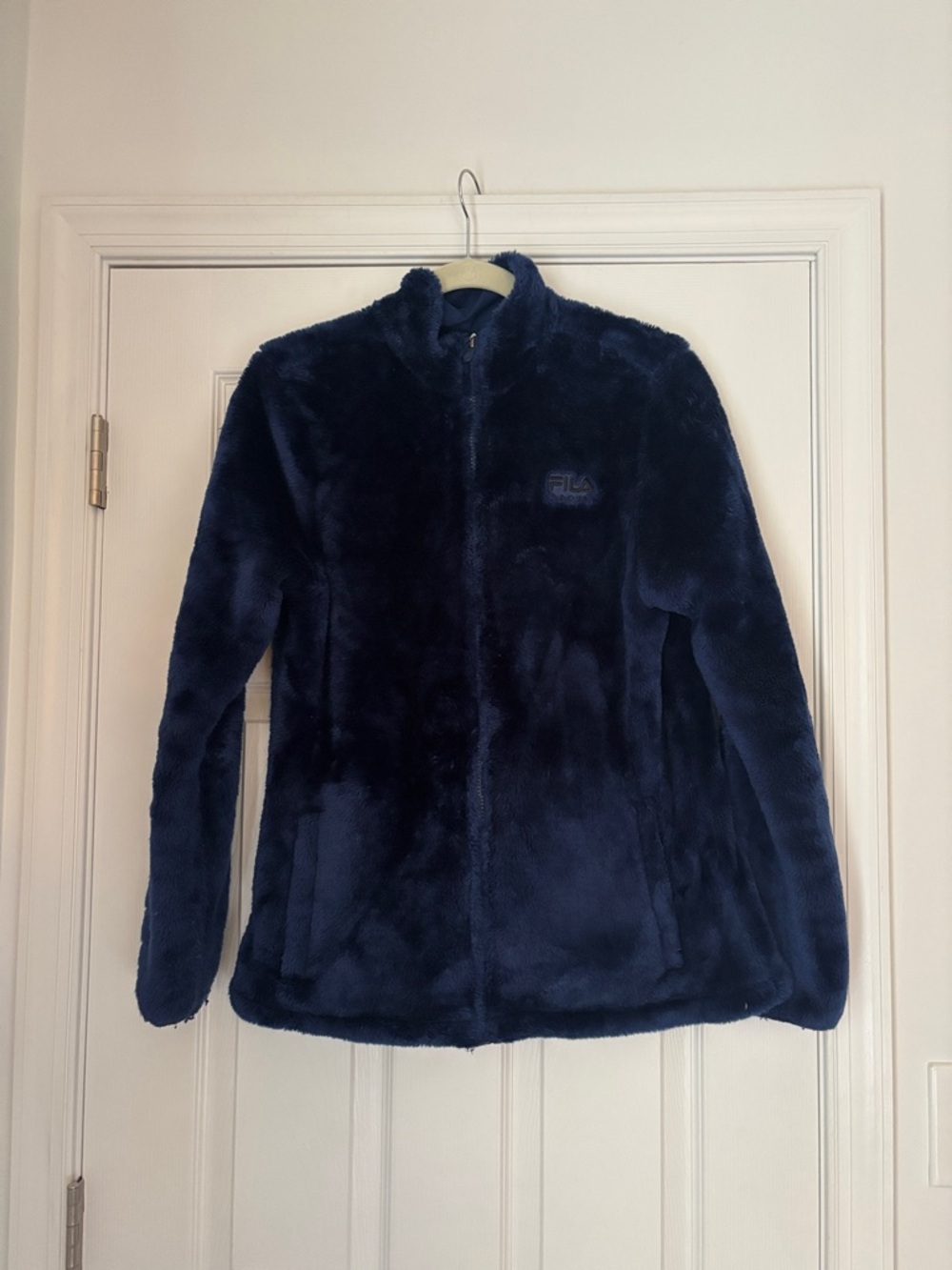 Fila Deep Navy Plush Zip-Up Jacket